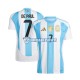 Maglia Argentina De Paul 7 Copa America 2024 Uomo Manica Corta, Gara Home