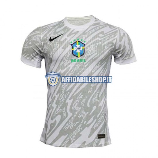 Maglia Brasile Portiere Copa America 2024 Uomo Manica Corta, Gara Home