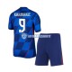 Maglia Croazia Andrej Kramaric 9 Euro 2024 Bambino 3-13 anni Manica Corta, Gara Away