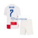 Maglia Croazia Lovro Majer 7 Euro 2024 Bambino 3-13 anni Manica Corta, Gara Home