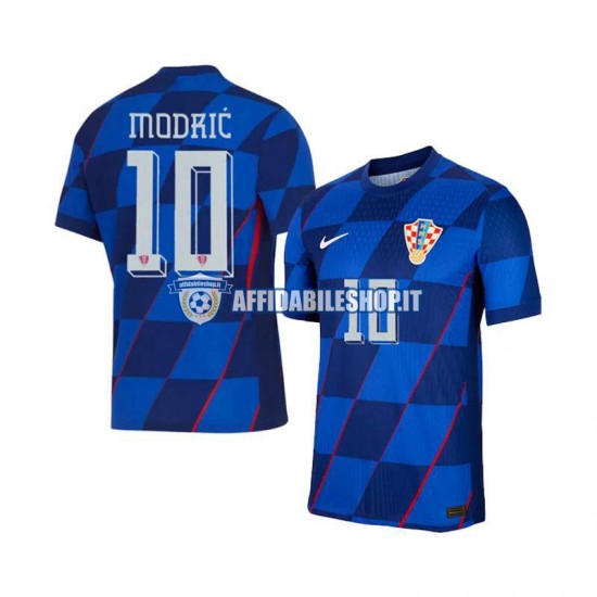 Maglia Croazia Modrić Luca 10 Euro 2024 Uomo Manica Corta, Gara Away