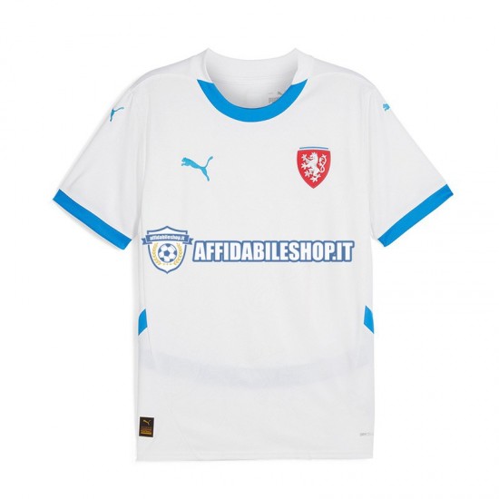 Maglia Repubblica Ceca Euro 2024 Uomo Manica Corta, Gara Away