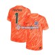 Maglia Inghilterra Portiere Arancia Pickford 1 Euro 2024 Uomo Manica Corta, Gara Home