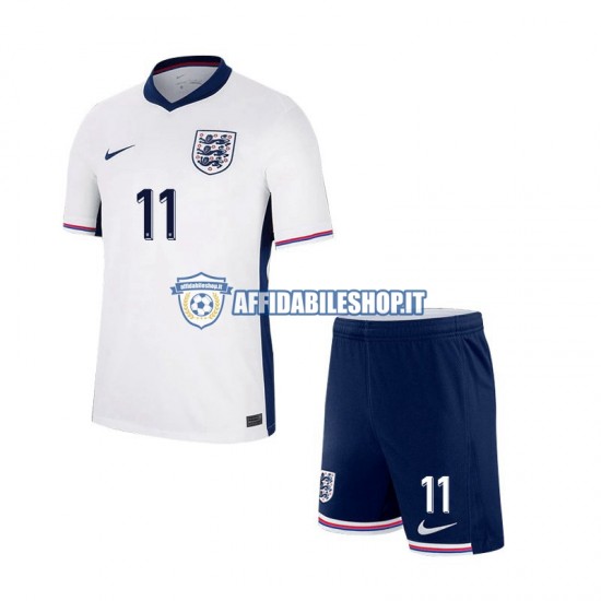 Maglia Inghilterra Jack Grealish Euro 2024 Bambino 3-13 anni Manica Corta, Gara Home