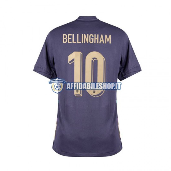 Maglia Inghilterra Jude Bellingham 10 Euro 2024 Uomo Manica Corta, Gara Away