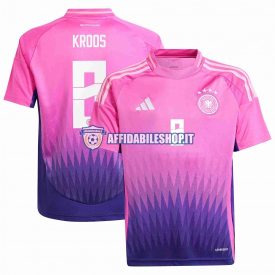 Maglia Germania Toni Kroos Euro 2024 Uomo Manica Corta, Gara Away