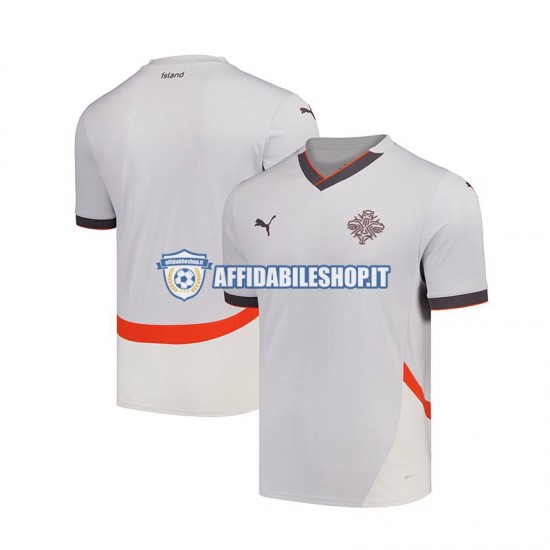 Maglia Islanda 2024 Uomo Manica Corta, Gara Away