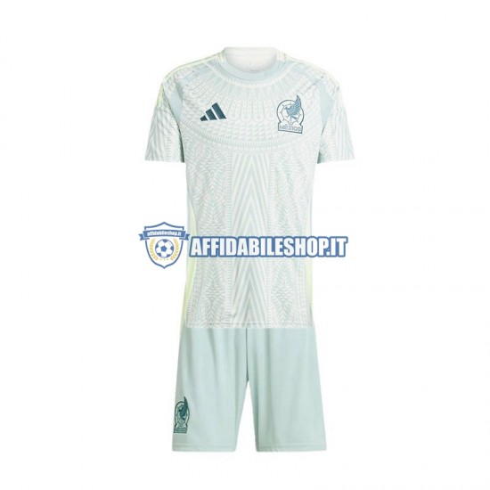 Maglia Messico Copa America 2024 Bambino 3-13 anni Manica Corta, Gara Away