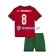 Maglia Portogallo Bruno Fernandes 8 Euro 2024 Bambino 3-13 anni Manica Corta, Gara Home