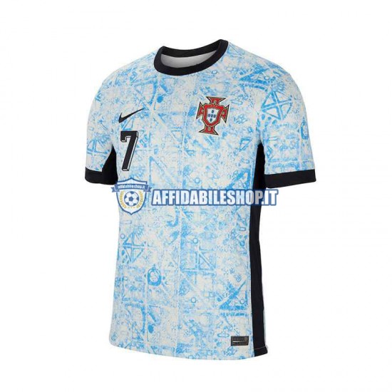 Maglia Portogallo Cristiano Ronaldo 7 Euro 2024 Uomo Manica Corta, Gara Away