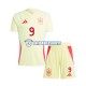 Maglia Spagna Gavi 9 Euro 2024 Bambino 3-13 anni Manica Corta, Gara Away