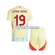 Maglia Spagna Lamine Yamal 19 Euro 2024 Bambino 3-13 anni Manica Corta, Gara Away