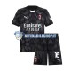 Maglia AC Milan Portiere Nero Mike Maignan 16 2024-2025 Bambino 3-13 anni Manica Corta, Gara Home