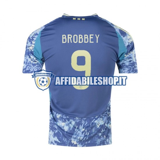 Maglia AFC Ajax Brian Brobbey 9 2024-2025 Uomo Manica Corta, Gara Away