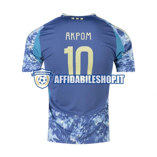 Maglia AFC Ajax Chuba Akpom 10 2024-2025 Uomo Manica Corta, Gara Away