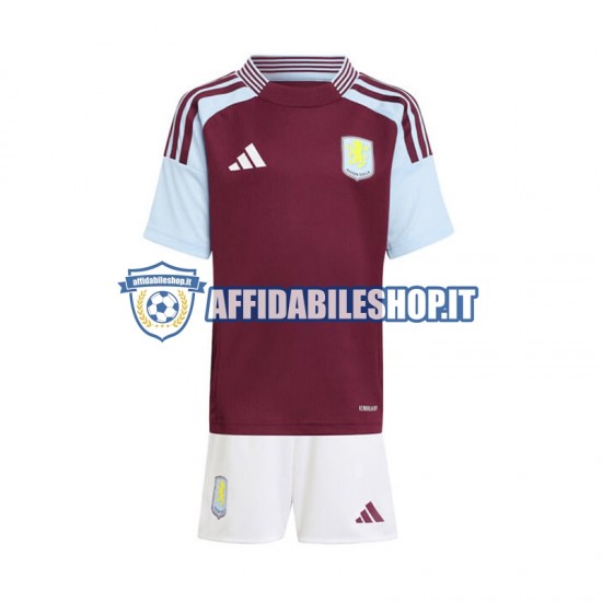 Maglia Aston Villa 2024-2025 Bambino 3-13 anni Manica Corta, Gara Home