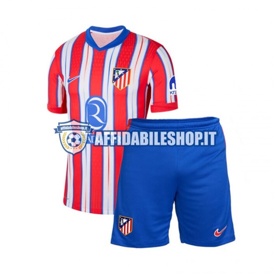 Maglia Atlético Madrid 2024-2025 Bambino 3-13 anni Manica Corta, Gara Home