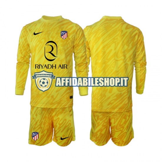 Maglia Atlético Madrid Portiere 2024-2025 Bambino 3-13 anni Manica Lunga, Gara Terza