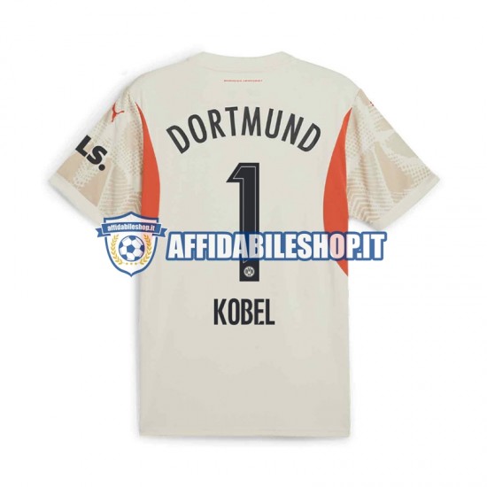 Maglia Borussia Dortmund Portiere Gregor Kobel 1 2024-2025 Uomo Manica Corta, Gara Home