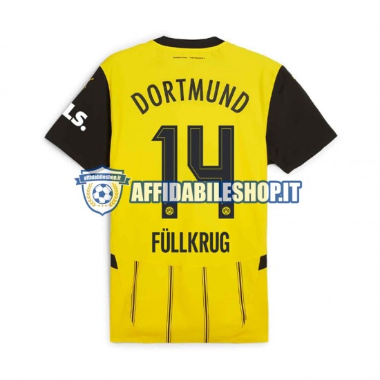 Maglia Borussia Dortmund Niclas Fullkrug 14 2024-2025 Uomo Manica Corta, Gara Home