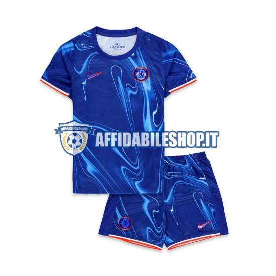 Maglia Chelsea 2024-2025 Bambino 3-13 anni Manica Corta, Gara Home