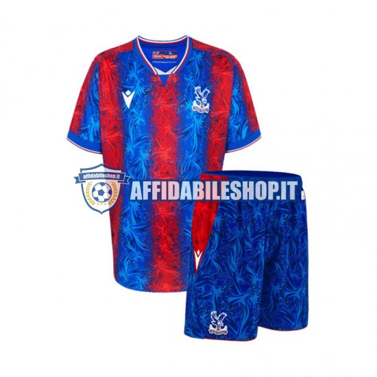 Maglia Crystal Palace 2024-2025 Bambino 3-13 anni Manica Corta, Gara Home