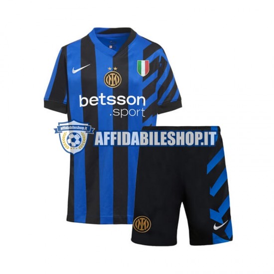 Maglia Inter Milan 2024-2025 Bambino 3-13 anni Manica Corta, Gara Home