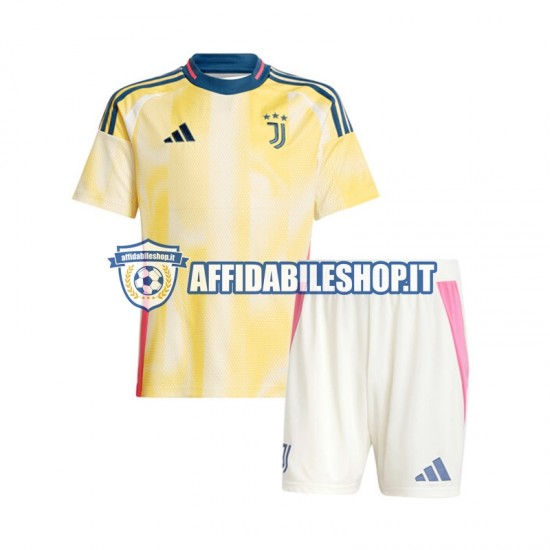 Maglia Juventus 2024-2025 Bambino 3-13 anni Manica Corta, Gara Away