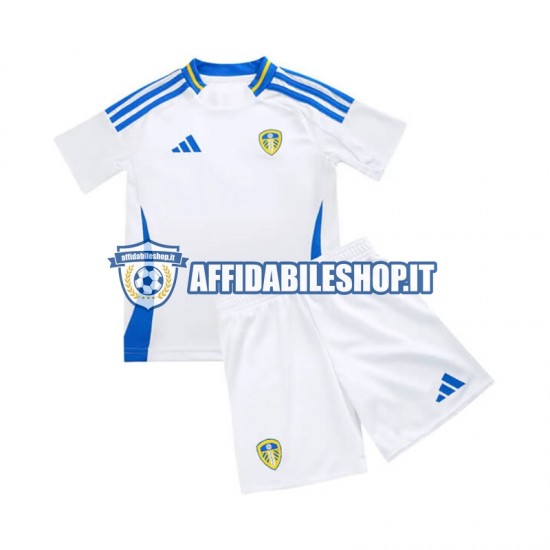 Maglia Leeds United 2024-2025 Bambino 3-13 anni Manica Corta, Gara Home