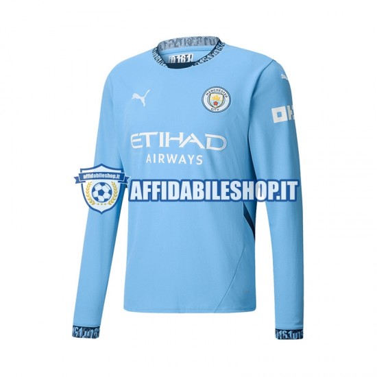 Maglia Manchester City 2024-2025 Uomo Manica Lunga, Gara Home