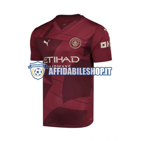 Maglia Manchester City 2024-2025 Uomo Manica Corta, Gara Terza