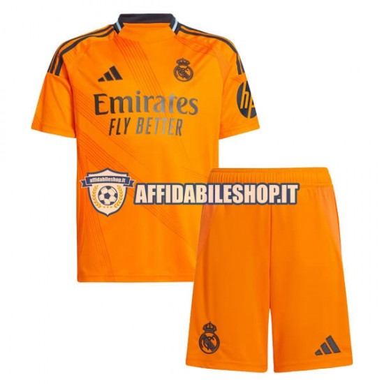 Maglia Real Madrid 2024-2025 Bambino 3-13 anni Manica Corta, Gara Away