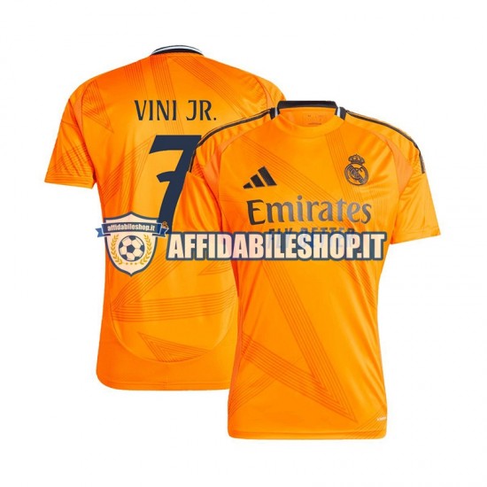 Maglia Real Madrid VINI JR 7 2024-2025 Uomo Manica Corta, Gara Away