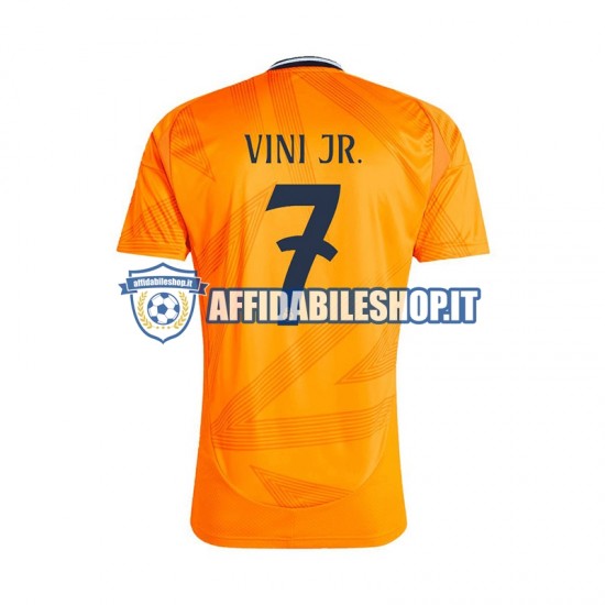 Maglia Real Madrid VINI JR 7 2024-2025 Uomo Manica Corta, Gara Away