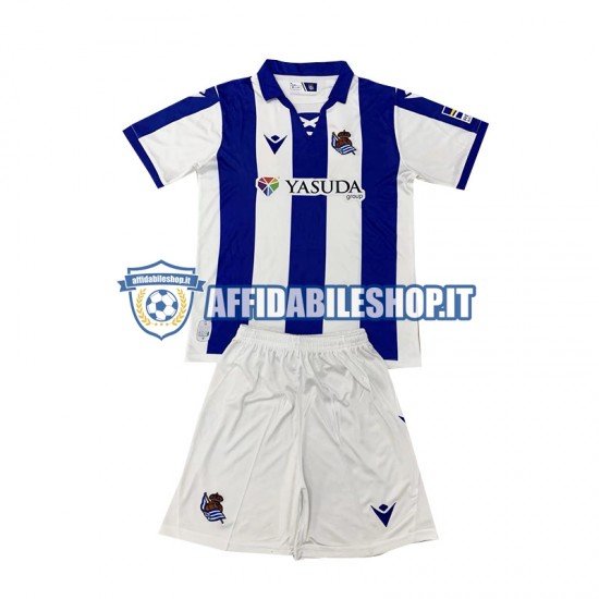 Maglia Real Sociedad 2024-2025 Bambino 3-13 anni Manica Corta, Gara Home