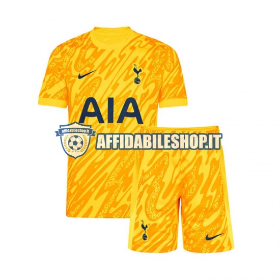 Maglia Tottenham Hotspur Portiere 2024-2025 Bambino 3-13 anni Manica Corta, Gara Home