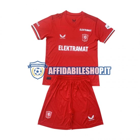 Maglia Twente 2024-2025 Bambino 3-13 anni Manica Corta, Gara Home