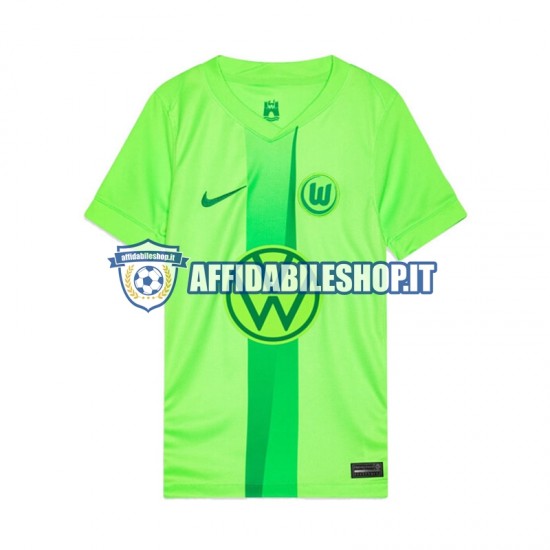 Maglia VfL Wolfsburg 2024-2025 Uomo Manica Corta, Gara Home