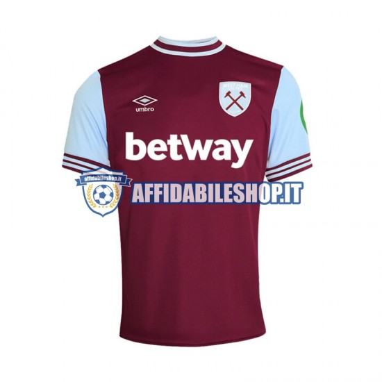 Maglia West Ham United 2024-2025 Uomo Manica Corta, Gara Home