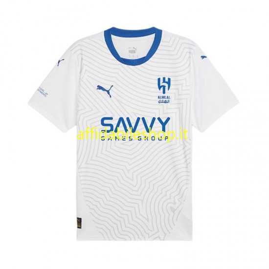 Maglia Al-Hilal 2024-2025 Uomo Manica Corta, Gara Away