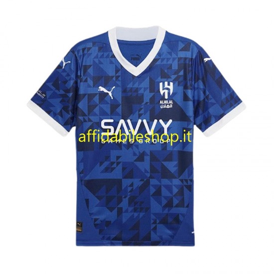 Maglia Al-Hilal 2024-2025 Uomo Manica Corta, Gara Home