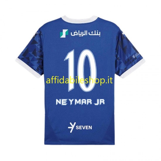 Maglia Al-Hilal Neymar JR 10 2024-2025 Uomo Manica Corta, Gara Home