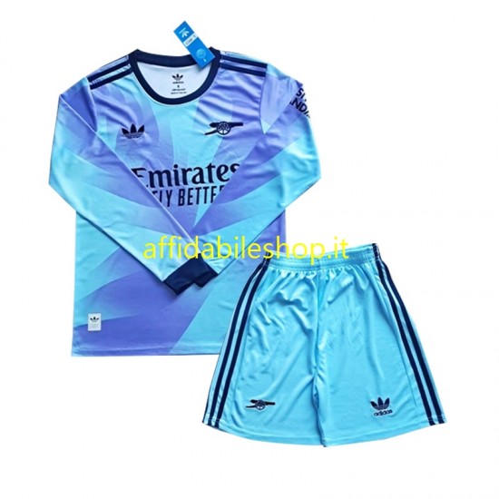 Maglia Arsenal 2024-2025 Bambino 3-13 anni Manica Lunga, Gara Terza