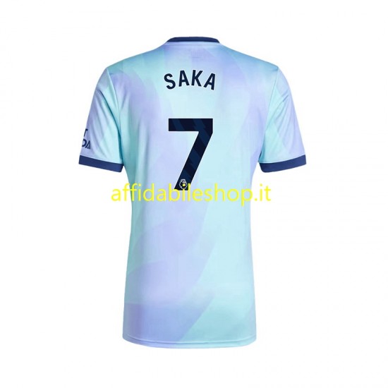 Maglia Arsenal SAKA 7 2024-2025 Uomo Manica Corta, Gara Terza