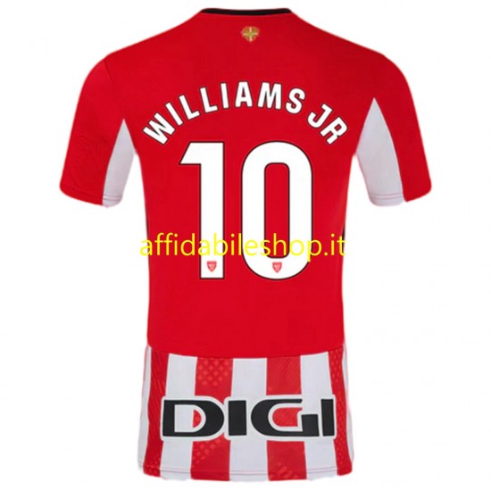 Maglia Athletic Bilbao Williams JR 10 2024-2025 Uomo Manica Corta, Gara Home