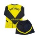 Maglia Borussia Dortmund 2024-2025 Bambino 3-13 anni Manica Lunga, Gara Home