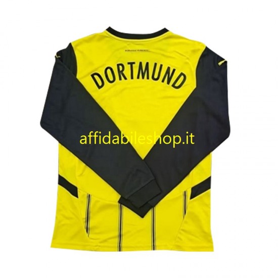 Maglia Borussia Dortmund 2024-2025 Uomo Manica Lunga, Gara Home