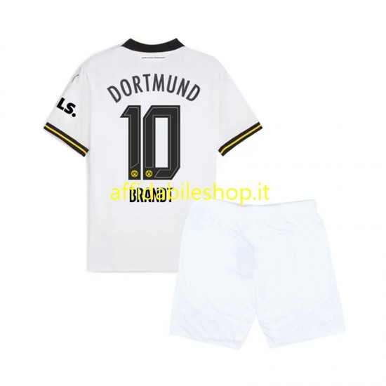 Maglia Borussia Dortmund Julian Brandt 10 2024-2025 Bambino 3-13 anni Manica Corta, Gara Terza