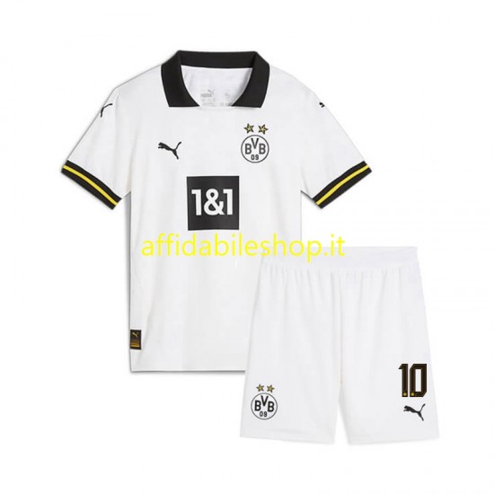 Maglia Borussia Dortmund Julian Brandt 10 2024-2025 Bambino 3-13 anni Manica Corta, Gara Terza