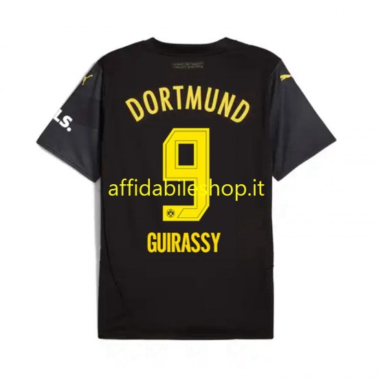 Maglia Borussia Dortmund Serhou Guirassy 9 2024-2025 Uomo Manica Corta, Gara Away